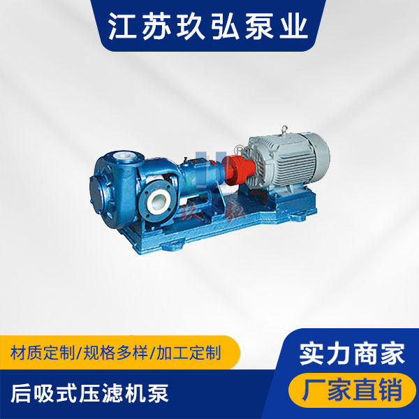 HFM-1型单级耐腐耐磨后吸式压滤机泵(图1)