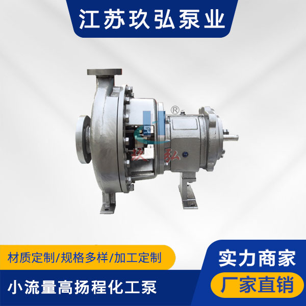 GH系列小流量高扬程化工流程泵(图1)